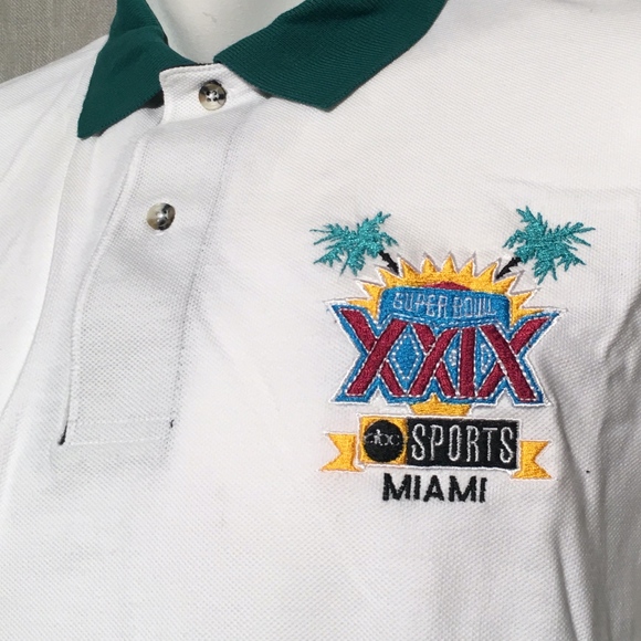 NWOT ABC Sports SuperBowl XXIX Collared Polo Shirt - Picture 2 of 3
